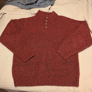 L.L. Bean Red Turtleneck Sweater
